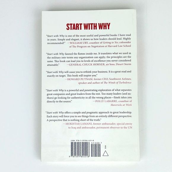 START WITH WHY by Simon Sinek Self Help Inspirational Book - Picture 3 of 5
